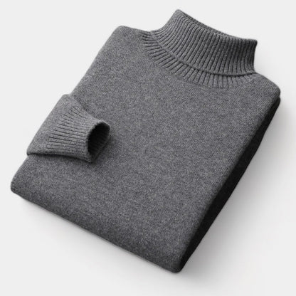 OLD MONEY Merino Wool Turtleneck Sweater