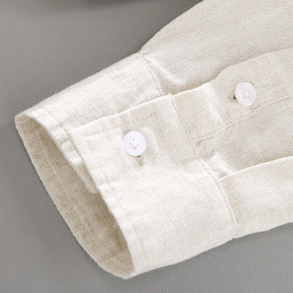 OLD MONEY LINEN LONG SLEEVE SHIRT