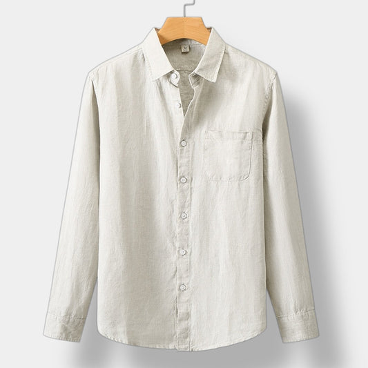 OLD MONEY LINEN LONG SLEEVE SHIRT