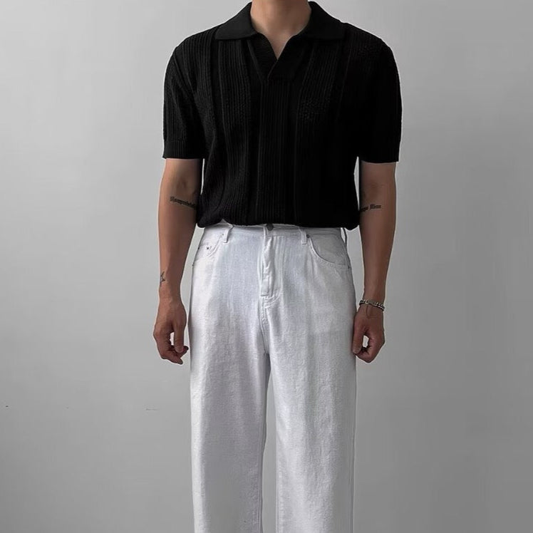 OLD MONEY Knitted Polo