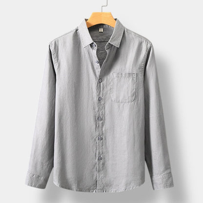 OLD MONEY LINEN LONG SLEEVE SHIRT
