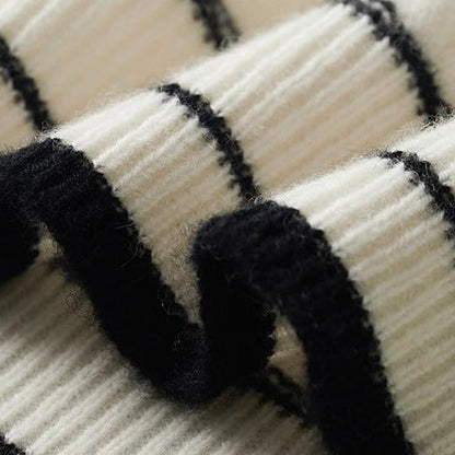 OLD MONEY Merino Wool Round Neck Knitted Sweater