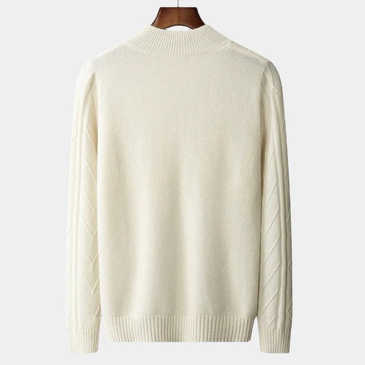 OLD MONEY Merino Wool Tressed Sweater