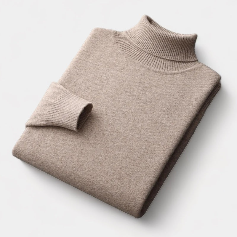 OLD MONEY Merino Wool Turtleneck Sweater