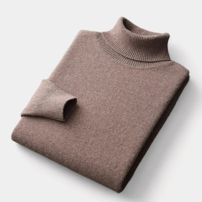 OLD MONEY Merino Wool Turtleneck Sweater