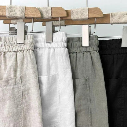 OLD MONEY Straight Fit Linen Pant