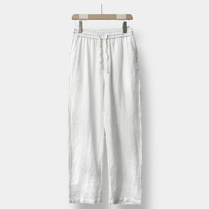 OLD MONEY Straight Fit Linen Pant