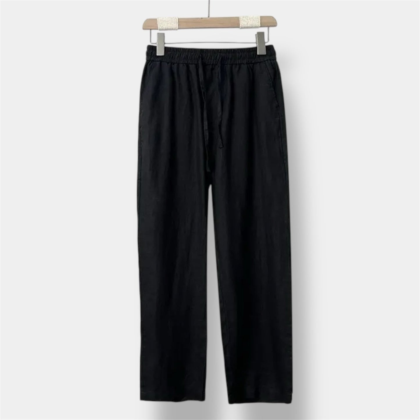 OLD MONEY Straight Fit Linen Pant