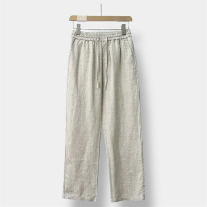 OLD MONEY Straight Fit Linen Pant