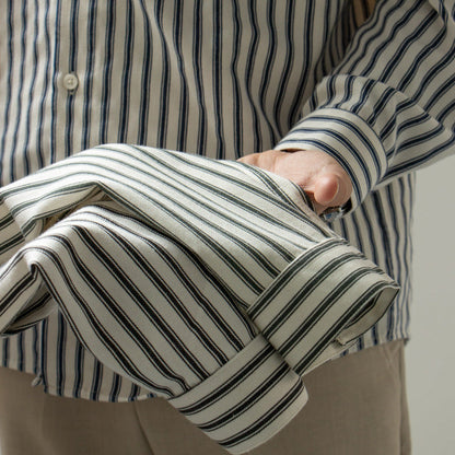 OLD MONEY Striped Long Sleeve Shirt