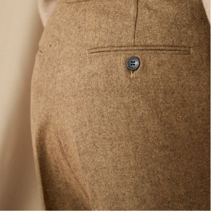 OLD MONEY Pleated Wool Trousers